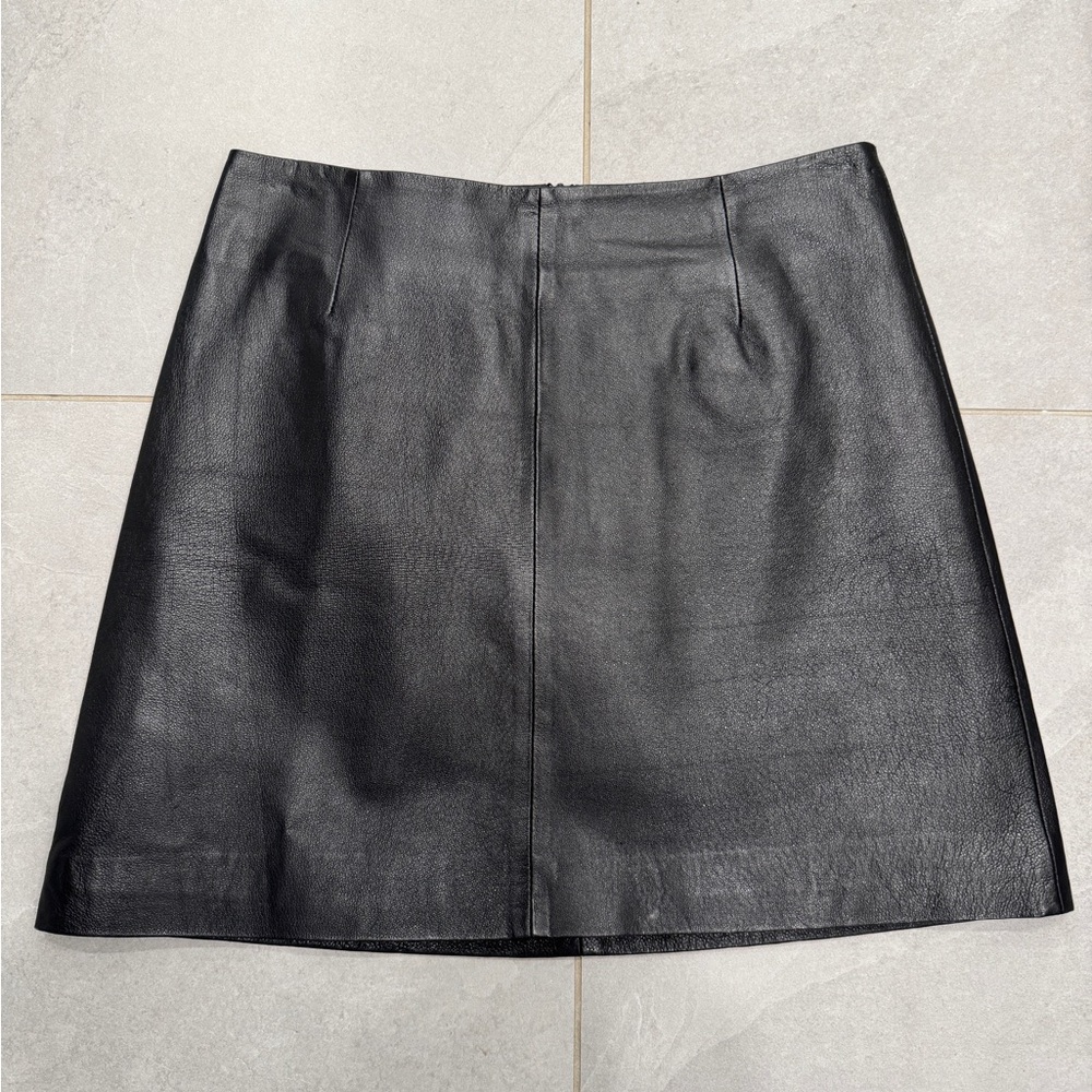 BB Dakota leather black mini skirt